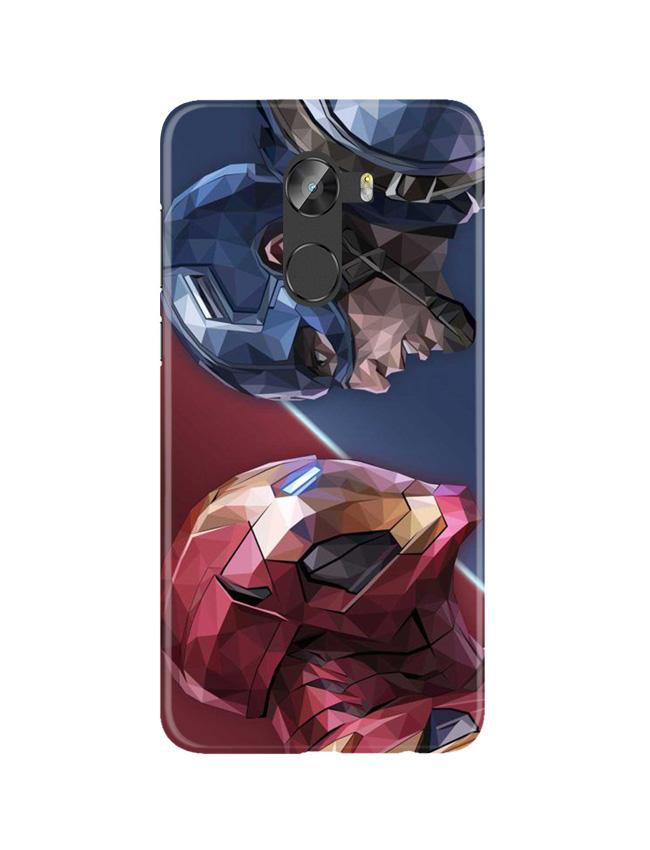 Ironman Captain America Case for Gionee X1 /X1s (Design No. 245)