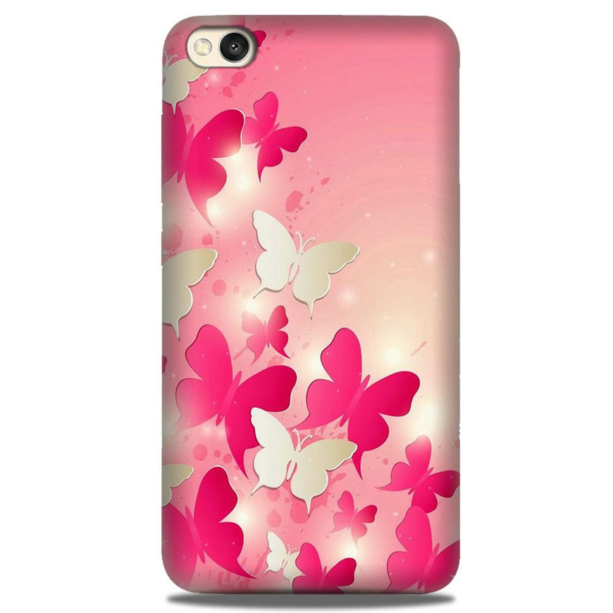 White Pick Butterflies Case for Redmi Go
