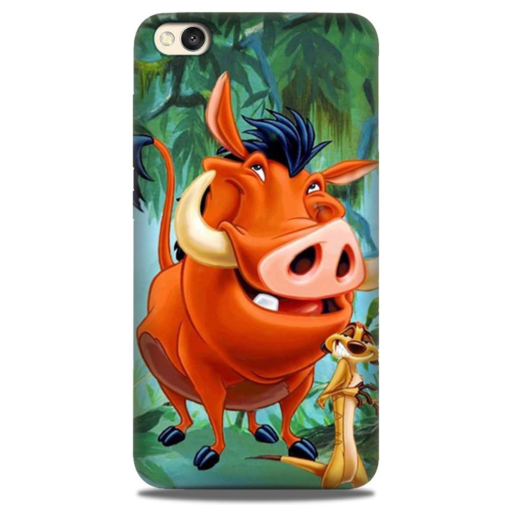 Timon and Pumbaa Mobile Back Case for Redmi Go  (Design - 305)