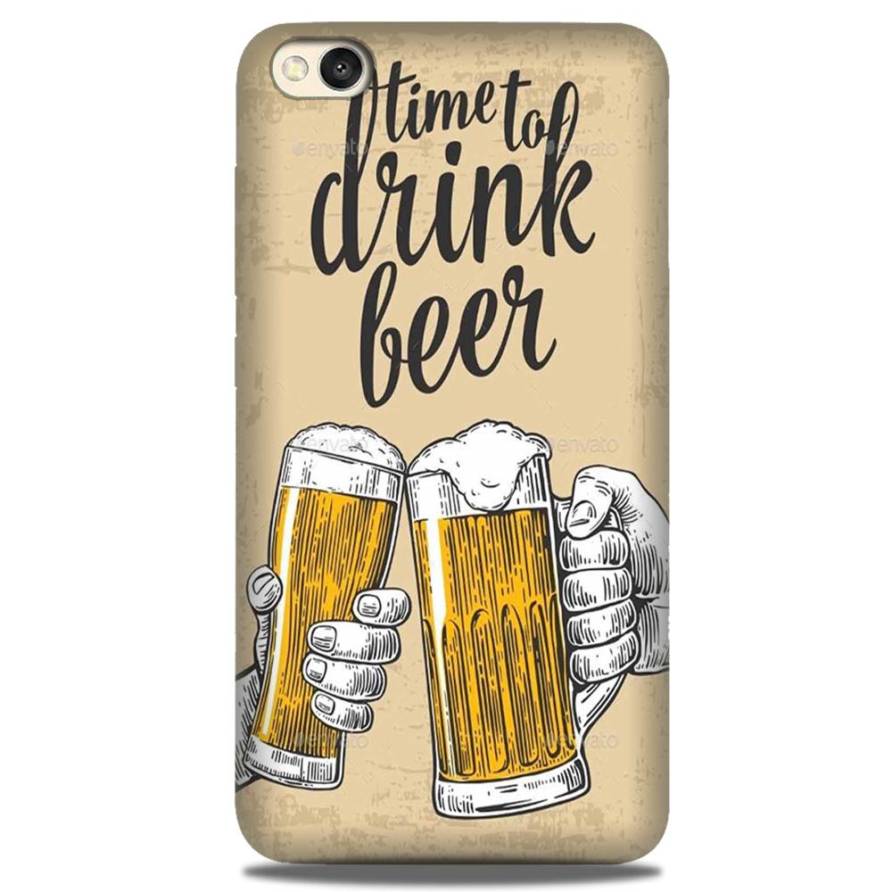 Drink Beer Mobile Back Case for Redmi Go  (Design - 328)