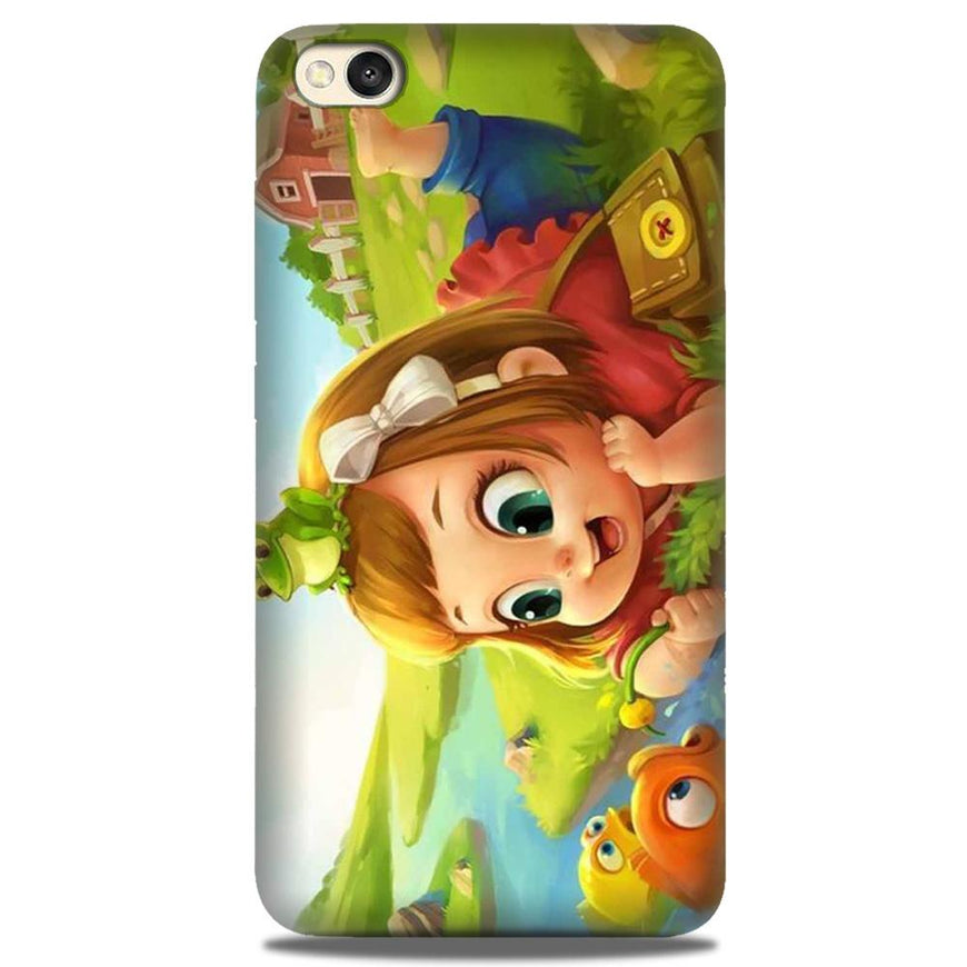 Baby Girl Mobile Back Case for Redmi Go  (Design - 339)