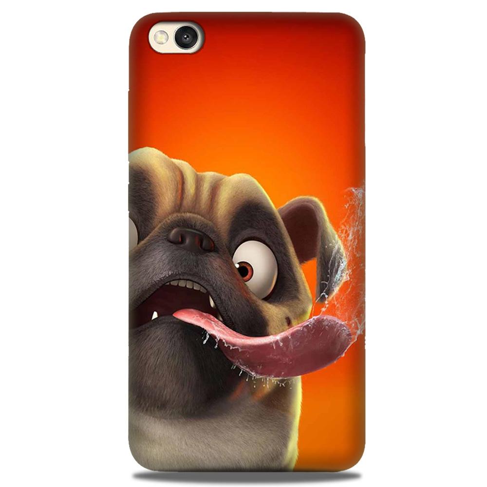 Dog Mobile Back Case for Redmi Go  (Design - 343)