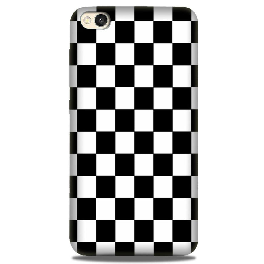 Black White Boxes Mobile Back Case for Redmi Go  (Design - 372)