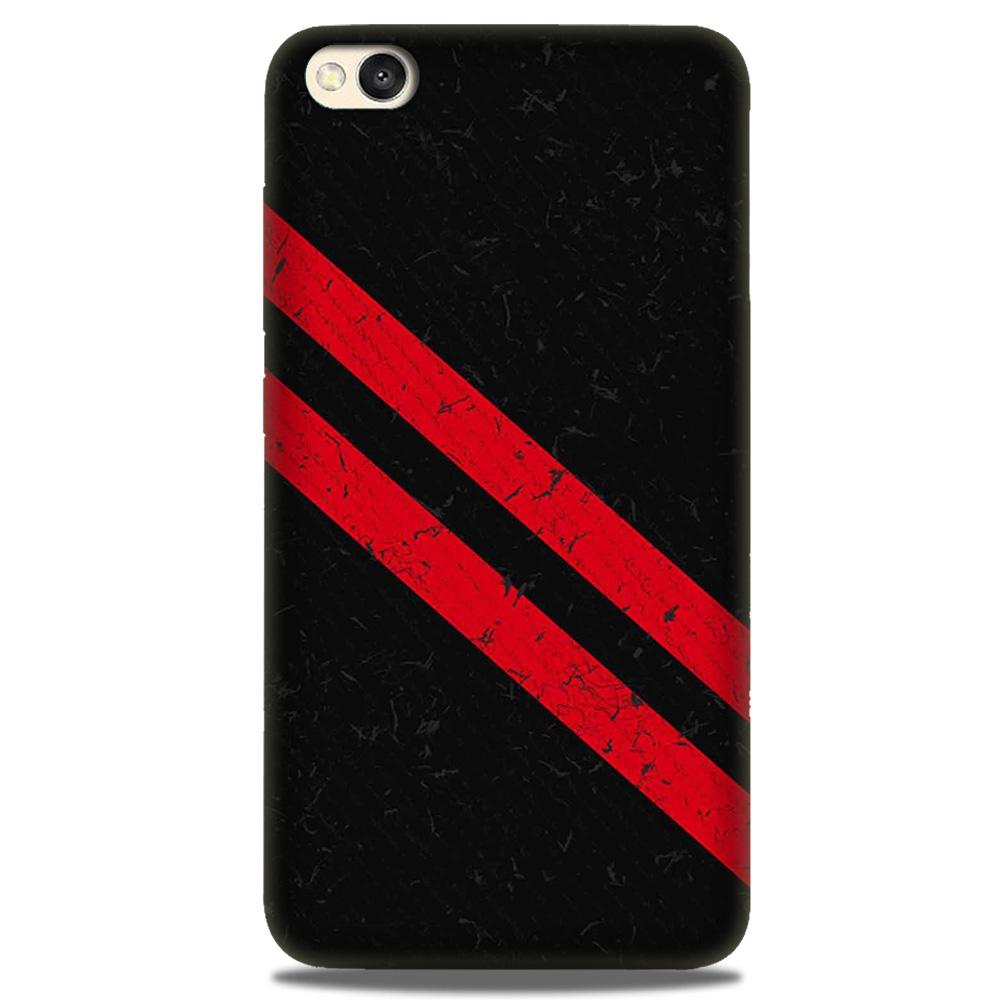 Black Red Pattern Mobile Back Case for Redmi Go  (Design - 373)