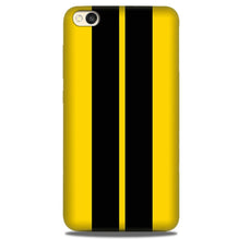 Black Yellow Pattern Mobile Back Case for Redmi Go  (Design - 377)