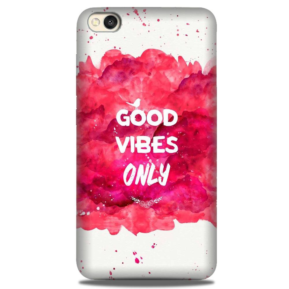 Good Vibes Only Mobile Back Case for Redmi Go  (Design - 393)