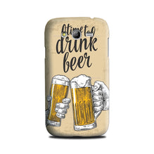 Drink Beer Mobile Back Case for Galaxy Grand Max  (Design - 328)