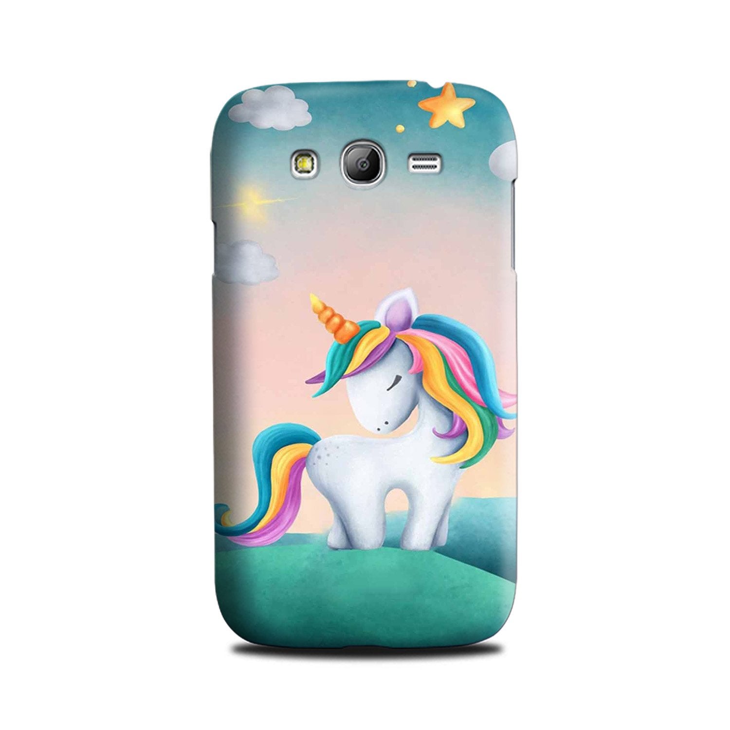 Unicorn Mobile Back Case for Galaxy Grand Max  (Design - 366)