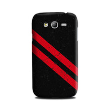 Black Red Pattern Mobile Back Case for Galaxy Grand Prime  (Design - 373)
