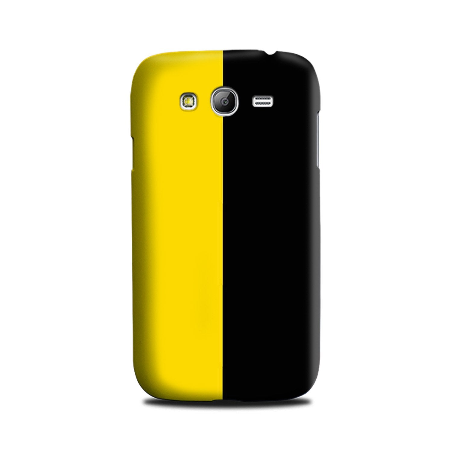 Black Yellow Pattern Mobile Back Case for Galaxy Grand 2  (Design - 397)
