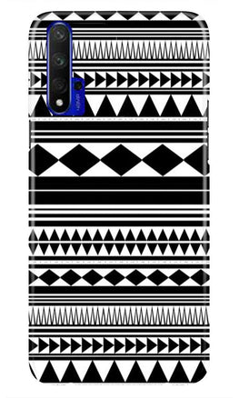 Black white Pattern Case for Huawei Honor 20