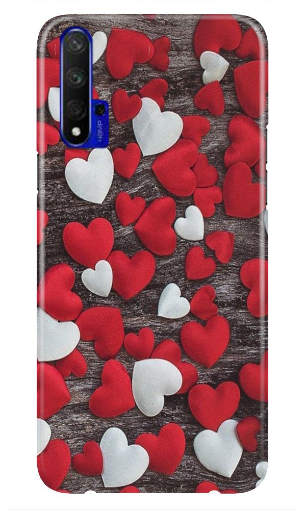 Red White Hearts Case for Huawei Honor 20  (Design - 105)