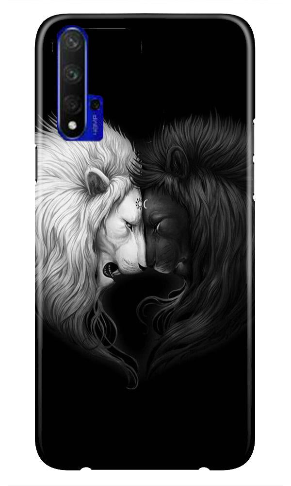 Dark White Lion Case for Huawei Honor 20  (Design - 140)