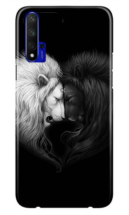 Dark White Lion Case for Huawei Honor 20  (Design - 140)