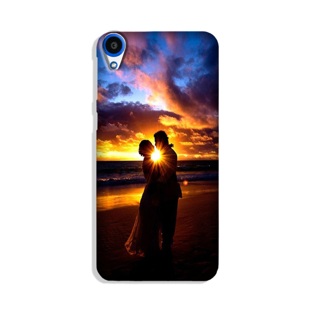Couple Sea shore Case for HTC Desire 820