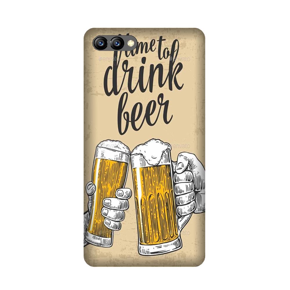 Drink Beer Mobile Back Case for Honor 10 (Design - 328)