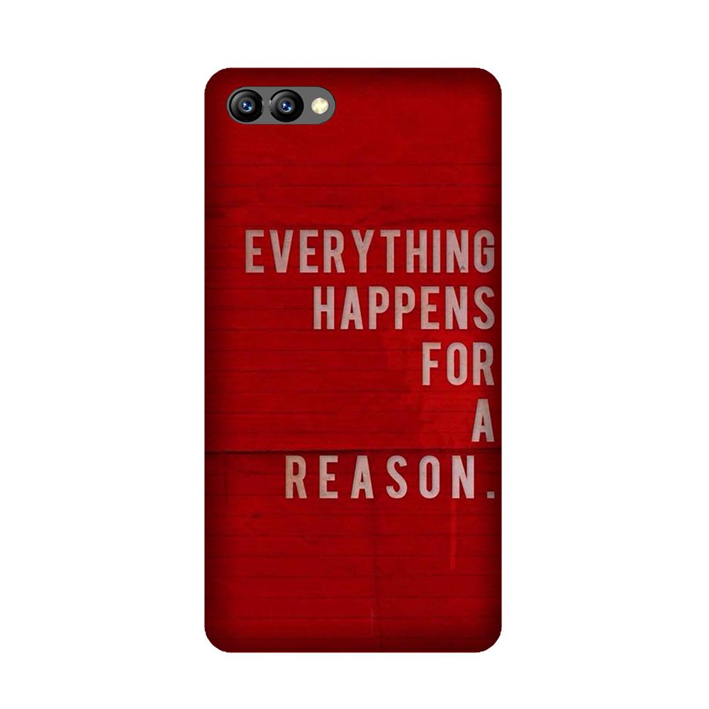 Everything Happens Reason Mobile Back Case for Honor 10 (Design - 378)