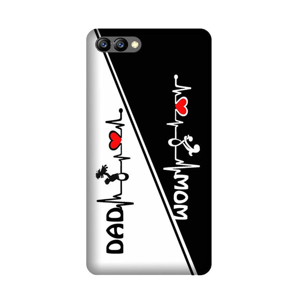 Love Mom Dad Mobile Back Case for Honor 10 (Design - 385)