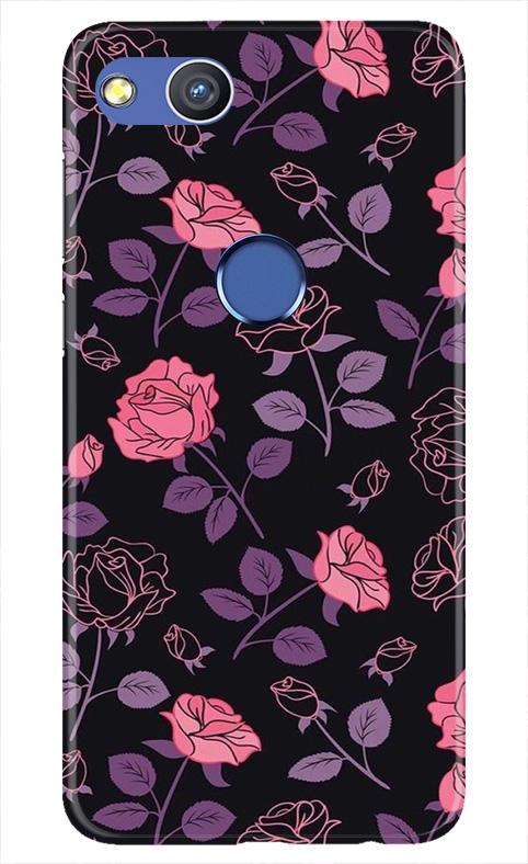 Rose Black Background Case for Honor 8 Lite