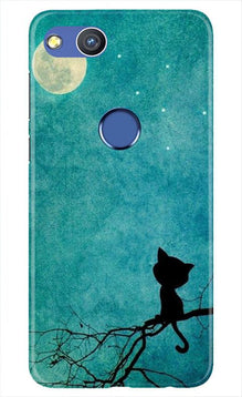 Moon cat Mobile Back Case for Honor 8 Lite (Design - 70)