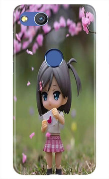 Cute Girl Mobile Back Case for Honor 8 Lite (Design - 92)