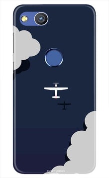Clouds Plane Mobile Back Case for Honor 8 Lite (Design - 196)