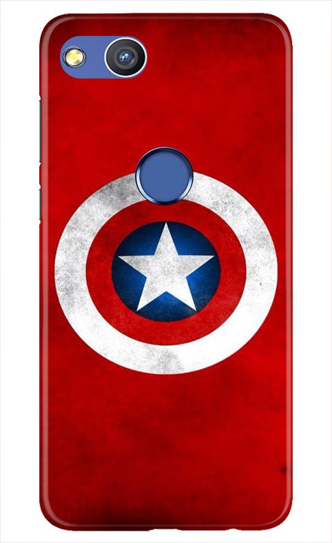 Captain America Case for Honor 8 Lite (Design No. 249)