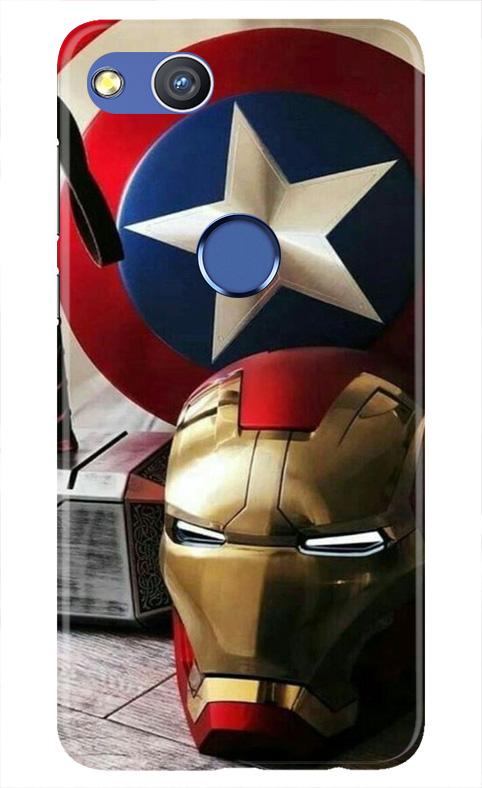 Ironman Captain America Case for Honor 8 Lite (Design No. 254)