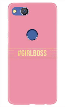 Girl Boss Pink Mobile Back Case for Honor 8 Lite (Design - 263)