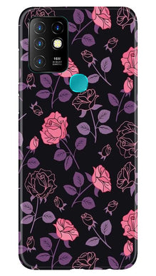 Rose Pattern Mobile Back Case for Infinix Hot 10 (Design - 2)