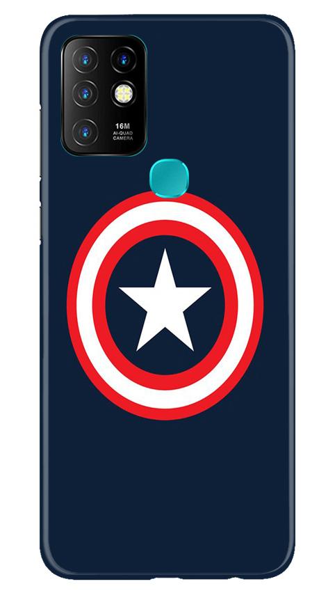 Captain America Case for Infinix Hot 10