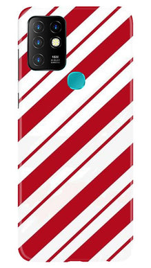 Red White Mobile Back Case for Infinix Hot 10 (Design - 44)