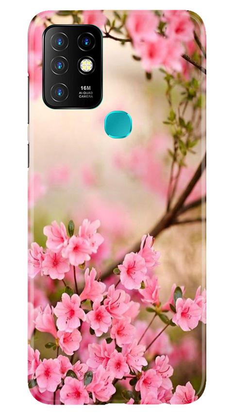Pink flowers Case for Infinix Hot 10