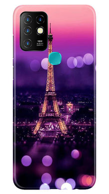 Eiffel Tower Mobile Back Case for Infinix Hot 10 (Design - 86)