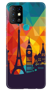 Eiffel Tower2 Mobile Back Case for Infinix Hot 10 (Design - 91)