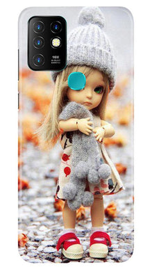 Cute Doll Mobile Back Case for Infinix Hot 10 (Design - 93)