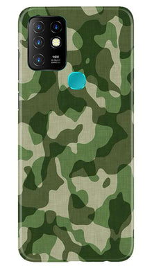 Army Camouflage Mobile Back Case for Infinix Hot 10  (Design - 106)