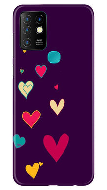 Purple Background Mobile Back Case for Infinix Hot 10  (Design - 107)