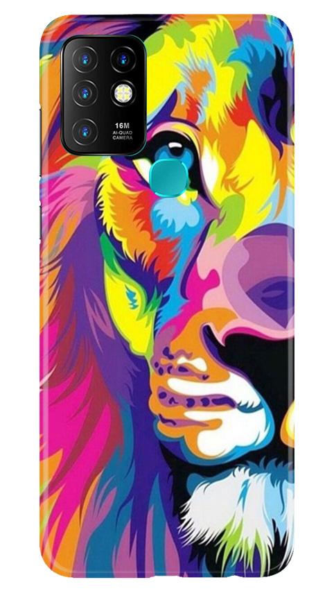 Colorful Lion Case for Infinix Hot 10  (Design - 110)