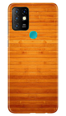 Wooden Look Mobile Back Case for Infinix Hot 10  (Design - 111)