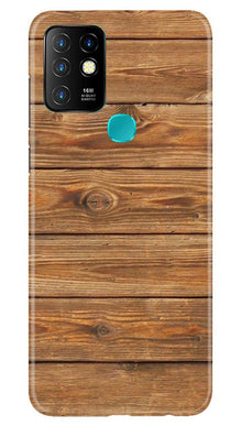 Wooden Look Mobile Back Case for Infinix Hot 10  (Design - 113)