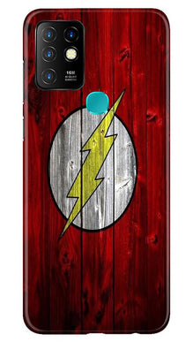 Flash Superhero Mobile Back Case for Infinix Hot 10  (Design - 116)