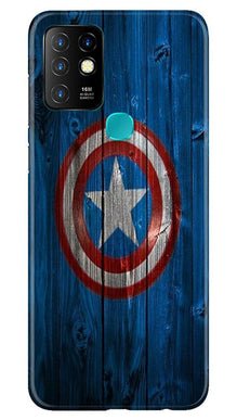 Captain America Superhero Mobile Back Case for Infinix Hot 10  (Design - 118)