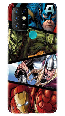 Avengers Superhero Mobile Back Case for Infinix Hot 10  (Design - 124)