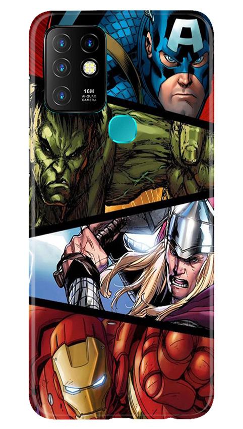 Avengers Superhero Case for Infinix Hot 10  (Design - 124)
