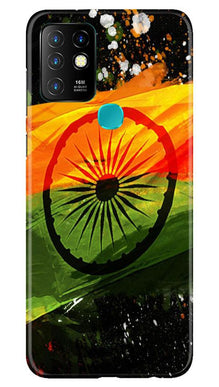 Indian Flag Mobile Back Case for Infinix Hot 10  (Design - 137)
