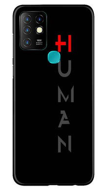 Human Mobile Back Case for Infinix Hot 10  (Design - 141)