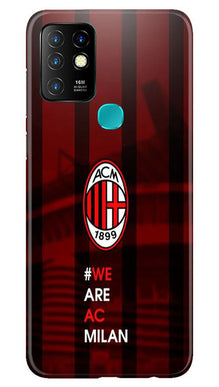 AC Milan Mobile Back Case for Infinix Hot 10  (Design - 155)
