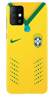 Brazil Mobile Back Case for Infinix Hot 10  (Design - 176)