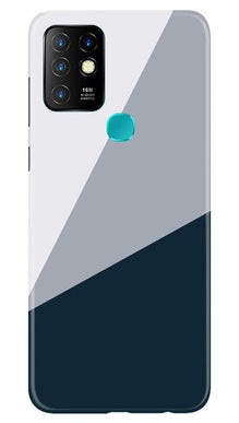 Blue Shade Mobile Back Case for Infinix Hot 10 (Design - 182)
